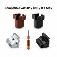 Kit de composants d'imprimante 3D en gros : Hotend céramique 60W, tube en alliage de titane, buse en acier, anneau chauffant en céramique, thermistance 100K