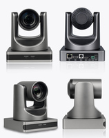 Cámara PTZ 1080P 60fps con Zoom Óptico 12X, Cámara de Videoconferencia con PoE y HMI, Enfoque Automático con IA para Educación, Iglesias y Transmisiones