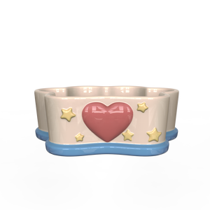 Bol à eau en céramique écologique avec motif de patte d'animal mignon, personnalisé, pour chien et chat, vente en gros, pratique, de haute qualité - Product Image 2