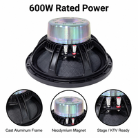Haut-parleur de graves en néodyme HD12NL400C 12 pouces, 600 W RMS, 1200 W de crête, 8 ohms, bobine vocale de 4 pouces pour système de sonorisation PA de scène