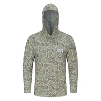 Sweat à capuche de haute qualité pour homme, imprimé par sublimation, respirant, classique, style old school, camouflage vert canard, pour la chasse, le camping et la randonnée au printemps