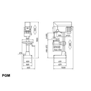 Taladro de columna R40 con variador de retardo Ø 40 mm 1,1 kW - Product Image 2