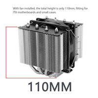 Ventilateur de radiateur pour refroidisseur à air Thermalright Peerless Assassin 90 SE 4 à tubes en cuivre, vitesse de 2 200