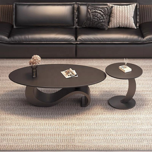 Mesa de Centro de Piedra Sinterizada de Lujo Italiana, Diseño Moderno, Ecológica y Duradera, Mueble para Sala de Estar - Product Image 3