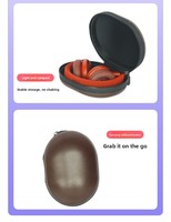 Étui de protection pour casque EVA, coque rigide, antichoc, avec fermeture éclair, sac de transport, logo personnalisé OEM, vente en gros d'usine