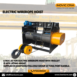 OEM Custom Made 20 TON Heavy Duty Electric Wire Rope Hoist with Trolley | Factory & Warehouse Lifting Solution - Product Image 6