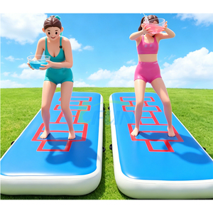 Tappeto Gonfiabile per Team Building, Gioco d'Acqua Scivolo e Salto, Pista Ermetica DWF per <span class=keywords><strong>Ginnastica</strong></span>, Tappetino Gonfiabile per Eventi all'Aperto - Product Image 1