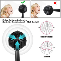 Microphone USB à condensateur filaire GM-888B avec fonction auto-tuner, support antichoc pour trépied, cardioïde, suppression du bruit, en métal, garantie 1 an, pour ordinateur de bureau