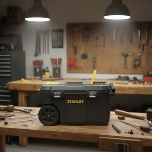 Caja de herramientas Stanley con ruedas, capacidad de 20 pulgadas, almacenamiento rodante para herramientas y ferretería - Product Image 3