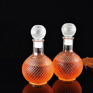 Bán buôn 250ml 500ml 1000ml sang trọng tùy chỉnh rum Whisky cồn Tequila chai thủy tinh với kính nút chai nắp xo Brandy chai rượu vang - Product Image 3