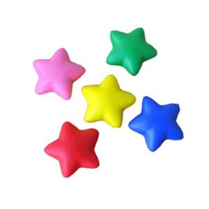 Jouet personnalisé de forme originale avec logo personnalisé, balle anti-stress en relief en forme d'étoile - Product Image 2