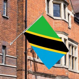 Drapeau de la Tanzanie 3x5 pieds en polyester avec deux œillets en laiton, simple couche, pour décoration intérieure et extérieure - Product Image 5