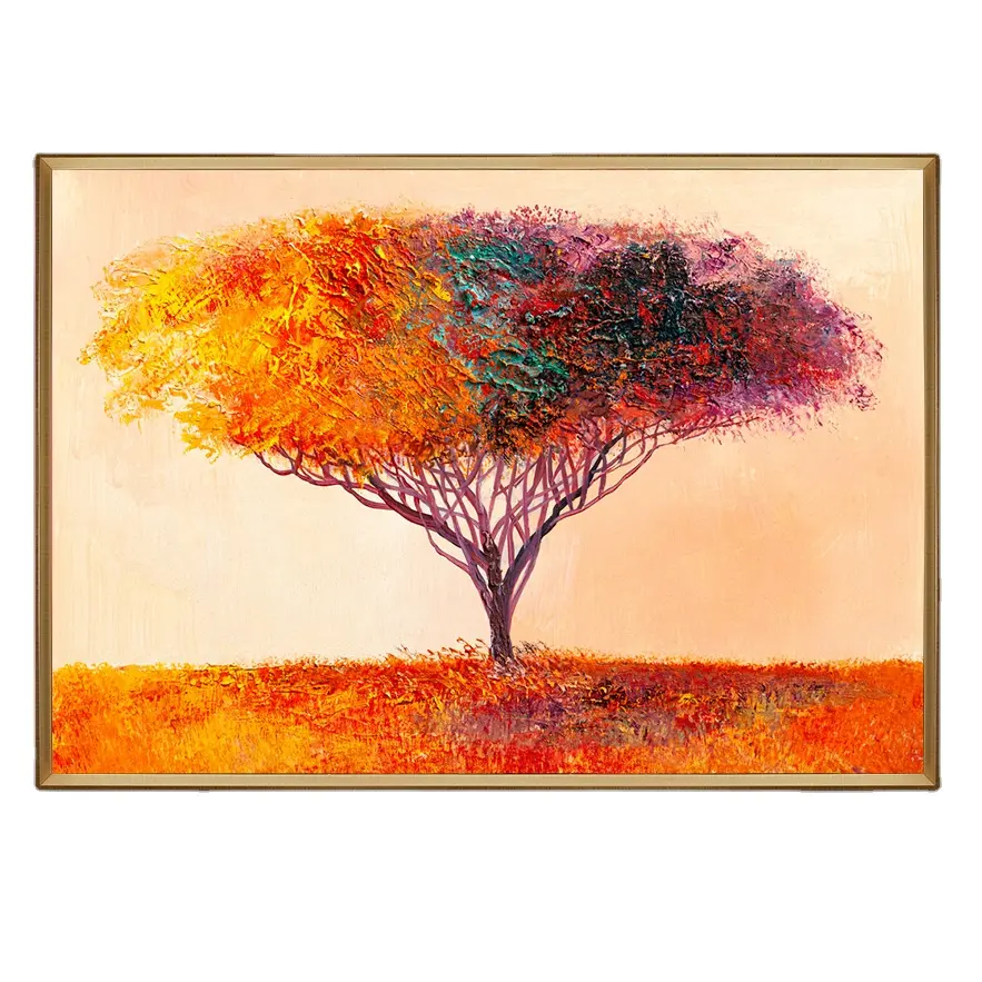 Wall Art Decor Hand Painted Painting Acrylic 3d Tree Branches Abstract Modern Art Oil Painting On Canvas