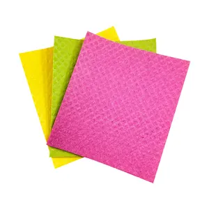 Customizable Swedish Dishcloth Eco-Friendly Reusable Cellulose Cotton Dish Cloth for Kitchen Car Glass and Glasses