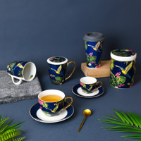 Tasse à thé et à café en porcelaine osseuse avec logo personnalisé ensemble de tasses boîte en porcelaine collection de tasses en céramique chic pour le café et le thé