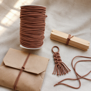 Cordon de <span class=keywords><strong>macramé</strong></span> tressé élastique haute ténacité 3mm 144 yards pour la confection de bijoux, bracelets, colliers, attaches pour cheveux, artisanat d'amitié, <span class=keywords><strong>bobine</strong></span> en vrac - Product Image 6