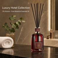 Diffuseur de parfum sans alcool aux huiles essentielles botaniques, collection hôtelière pour salle de bain et chambre d'hôtes, vente en gros