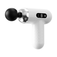 Pistola de Masaje de Tejido Profundo, Mini Pistola de Masaje Digital LCD, Relajante Muscular Eléctrico, Masajeador de Tejido Profundo y Fascia para Uso Doméstico