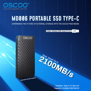 OSCOO 4TB externe Festplatte SSD 2100 MB/s lesen 1900 MB/s schreiben 2TB 1TB 512GB mobile Festplatte Externe tragbare SSD - Product Image 5