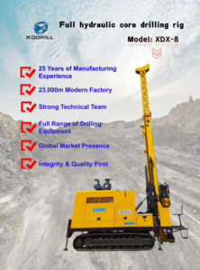 Promoção: Sonda de Perfuração de Exploração Geotécnica e de Mineração de Ouro com Cabo de Aço, a Diesel, 1300m, Esteira, Caixa de Câmbio Totalmente Hidráulica - Product Image 5