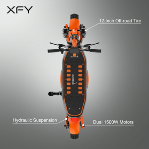 Scooter Eléctrico de 12 Pulgadas, 60V 1500W, Plegable, de Alta Velocidad, para Adultos, con Certificación CE RoHS, Directo de Fábrica XFY EM ODM - Product Image 2