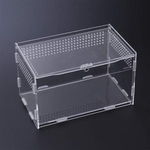 Geassembleerde Mini Huisdieren Acryl Fokken <span class=keywords><strong>Terrarium</strong></span> Reptielen Kooien - Product Image 4
