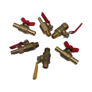 Brass nhỏ van khí dầu mạch điều khiển chuyển đổi cho xe bình nhiên liệu nước ấm Da Ống chùa thẳng van bi van cho - Product Image 2