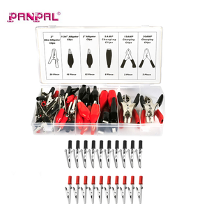 <span class=keywords><strong>Pinces</strong></span> crocodiles rouges et noires avec vis, petites <span class=keywords><strong>pinces</strong></span> de test en métal pour tests électriques de <span class=keywords><strong>voiture</strong></span> et connexion de <span class=keywords><strong>batterie</strong></span> - Product Image 1