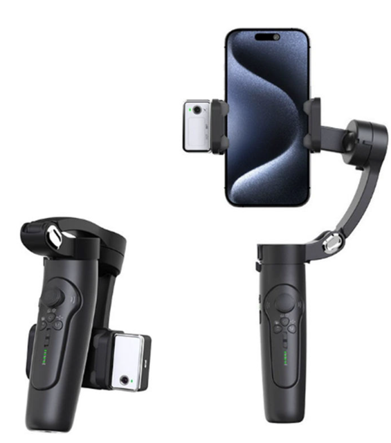 M3 3 for Foldable Gimbal with for 5.0 Al Tracker Face Tracking Gesture Control Adjustable Plastic Smartphone Stabilizer