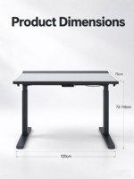 Bureau PC électrique réglable en hauteur, surface en fibre de carbone, éclairage RGB, table de jeu en forme de barre, pieds de table LED intégrés, alimentation