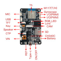 Écran tactile capacitif de 2,8 pouces, carte de développement Tuya T5 avec haut-parleur pour chatbot IA, robot IA intelligent, développement IOT