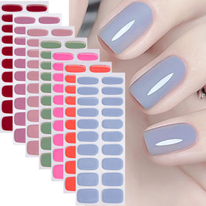 Nuovo Arrivo: Kit da 20 Pezzi di Adesivi Glitterati per Unghie, Strisce di Gel <span class=keywords><strong>UV</strong></span> Semi-Polimerizzato, Adesivi per Unghie in Gel Semi-Polimerizzato - Product Image 4