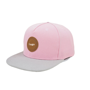 Tappo a punta piatta in cotone <span class=keywords><strong>rosa</strong></span> con 100% a scatto in plastica regolabile con Logo a buon mercato - Product Image 4