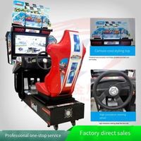 Machine d'arcade de course économique, simulateur de jeu de course haute définition à monnayeur pour parc d'attractions