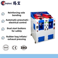 Machine automatique de fabrication de chaussures, machine de pressage de semelles de chaussures, machine pneumatique à double tête pour presser les semelles de chaussures