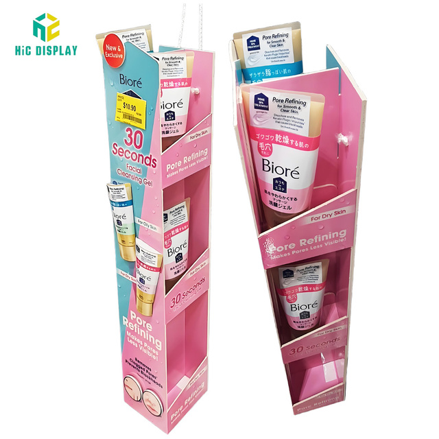 Factory Custom Sidekick Display Stand for Supermarket Retail Hanging Wall Counter Display Racks for Skin Care Products