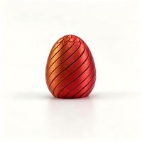 Biodegradable PLA Material Twisty Fidget Egg Multi-Color Options Tactile Sensory Surface for Executive Stress Relief Factory