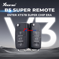 Última Llave Remota Xhorse XEB520EN de 2.ª Generación B5 con Super Chip XT57B de 3 Botones para VVDI Key Tool Max Pro, Actualización de XEB510EN