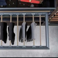 Dison 60 Fire Series Porte-pantalon coulissant simple rangée avec rail à double amortisseur, conception détachable, installation au plafond