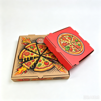 Cajas de Pizza Corrugadas con Laminación Mate, Impresión de Logotipo Personalizado, Reciclables, de Grado Alimenticio y Ecológicas, con Ventilación, Personalizables, SP3343