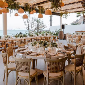 Fauteuil en bois de café d'hôtel moderne direct d'usine chaise de banquet de mariage de salon de loisirs - Product Image 1