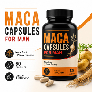 Complément de soutien immunitaire de haute qualité pour adultes, à base d'extrait de Maca, de Panax Ginseng, d'Ashwagandha et de Palmier Nain, pour le développement des fessiers, Maca Noire 60 - Product Image 5
