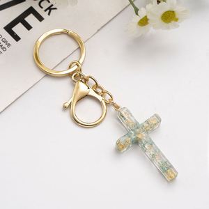 Vente en gros usine Nouvelle Arrivée Populaire Créatif Porte-clés Fleur Véritable en Résine pour Sac à Main - Product Image 6