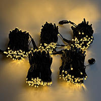 Maßgefertigte IP65 Wasserdichte Schwarze Gummikabel 110V LED-Lichterkette für Außenbereich Kommerzielle Weihnachtsbaumbeleuchtung