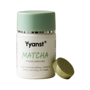 Natural Organic Green Tea Effervescent <b>Tablets</b> for Adults Increase Metabolism Digestive Detox - Product Image 1