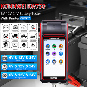 Testeur de Batterie Professionnel Haut de Gamme KONNWEI KW750 2026 avec Écran Tactile Couleur 5,5 Pouces et Imprimante pour Ateliers (6V, 12V, 24V) - Product Image 3