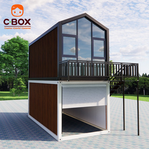 Cbox, Hotel Cápsula Modular Prefabricado de Construcción Rápida, Villa de Oficina de 2 Pisos con Techo a Dos Aguas, Resort, Garaje, Casa Contenedor Desmontable - Product Image 4
