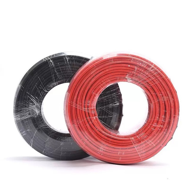Solar Panel Cable 4mm Twin Core Pv Cable 6mm PV1F Photovoltaic Wire Dual Core Solar Cable Solar System PE Industrial Copper Xlpe