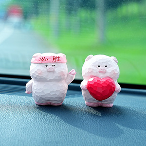 Cute Victory Pig Resin Ornament Handmade Animal Figurine Home Decoration Gift Craft - Product Image 4