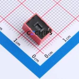 DR-02HT DIP Switch Through hole Component (THT),P=2.54mm Switch Flat Toggle, Raised Type Single Pole Single Throw 2 2.54mm - Product Image 2